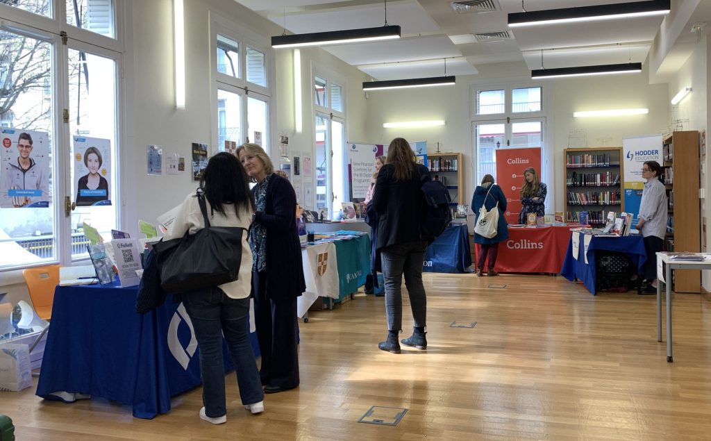 Educators visiting exhibitor stands at ELSA Teacher Development Day