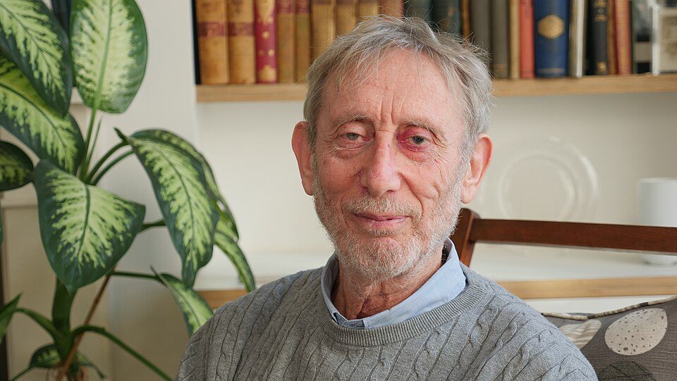 Michael Rosen portrait, from Wikimedia Commons